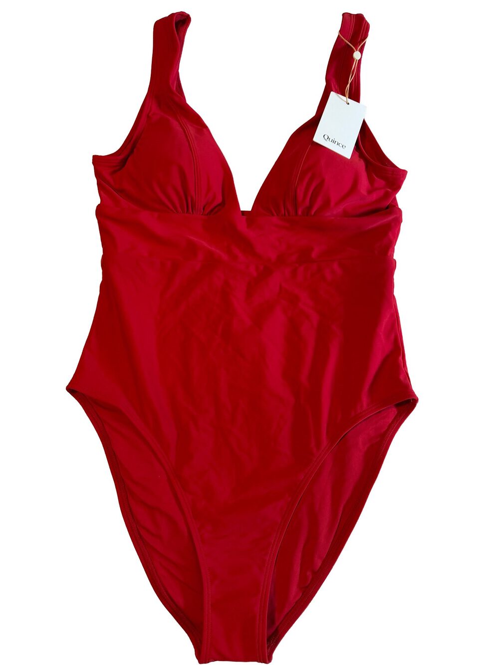 Quince Women's NWT Red One-Piece Swimsuit - Size Large